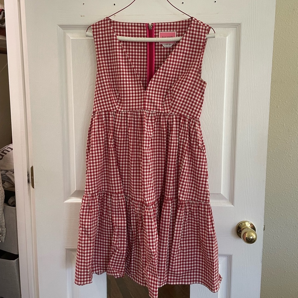 Red and white Kate spade mini dress